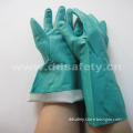 Green Nitrile Gloves for Industry or Household (DHL445)